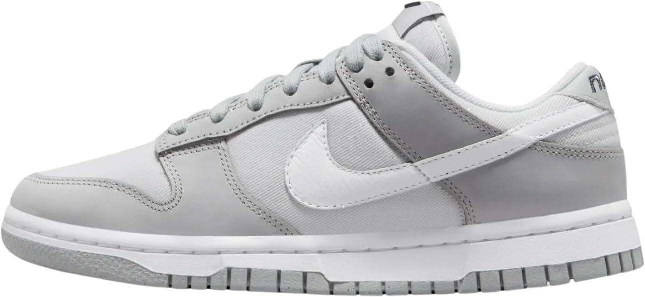 light gray and white dunks