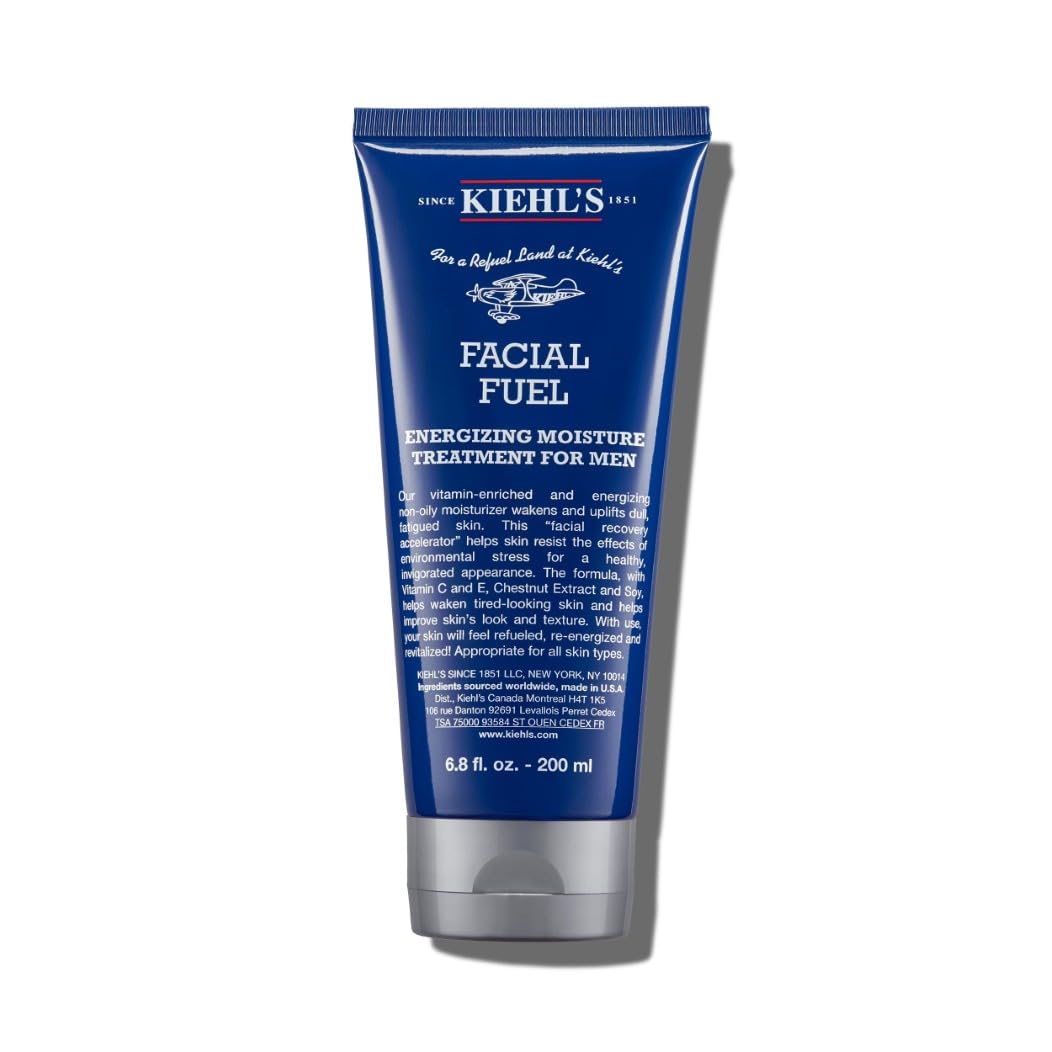 Kiehl's Facial Fuel Moisturiser, Men's Face Cream, with Vitamin C and Caffeine