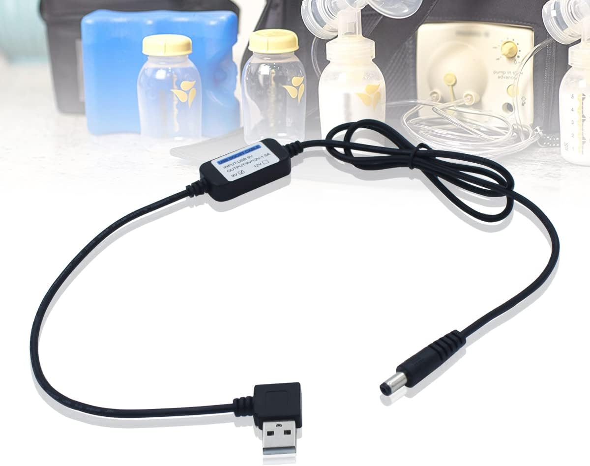9V USB Adapter Charger for Purely Yours Ultra, Purely Yours w/Backpack, Purely Yours w/Carry All, Purely Yours UNA Single Electric, Purely Yours -I7070P Doulbe Electric Breast Pumps