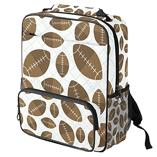 Sac à dos ordinateur portable homme femme sac de travail tendance motif rugby