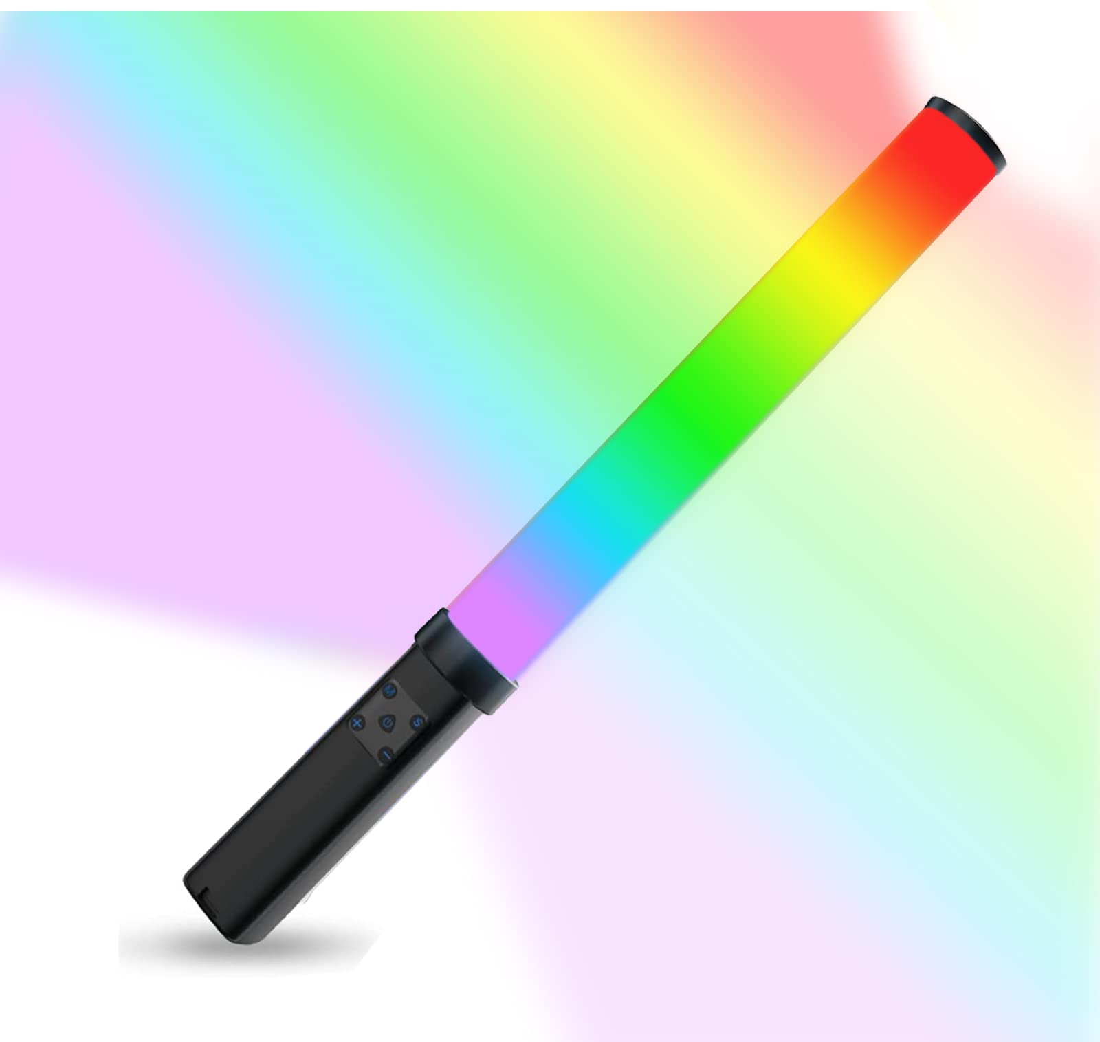 ZUCKLIGTH RGB Handheld LED Video Light Stick Dimmable Photography Tube Light Wand with 9 Colors/Built-in Rechargable Battery/1000 Lumens/CRI 95 TLCI 97 Accurate CCT HSI Mode, 36 Fx Light Effect