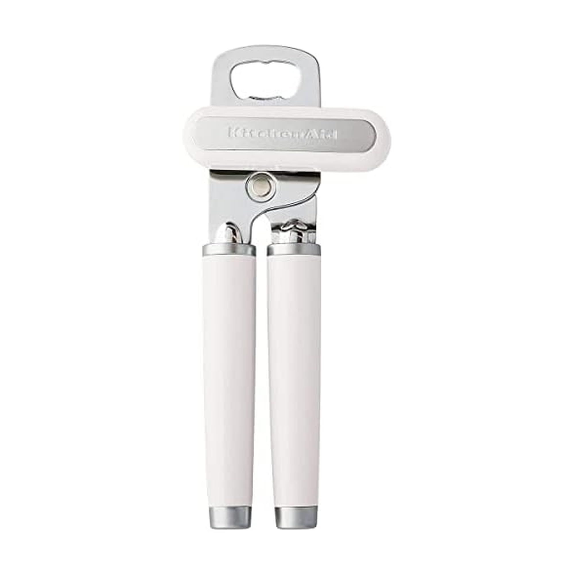 KitchenAid KE199OHWHA Classic Multifunction Can Bottle Opener, Plastic Stainless Steel, White