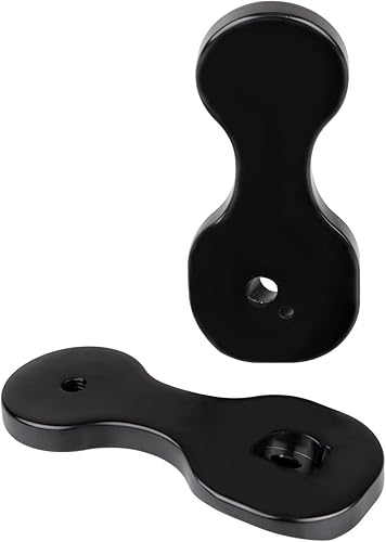 Miniatura 6 de Adaptador de soportes de espejo retrovisor de motocicleta negro compatible con Harley Touring Batwing Bagger Electra Glide Street Glide Tri Glide