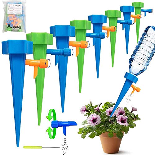 DDD1234 18 Pcs Plant Waterer, Self Watering Spike Slow Release Vacation Plants Watering System