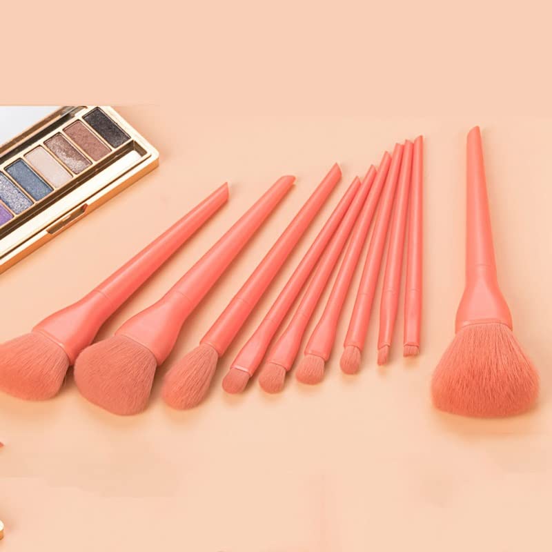 MADALIAN Loose Brush Full Set Concealer Eyeshadow Foundation Brush Beauty Tools 10 Makeup Brush Set(Color:D) - Image 5
