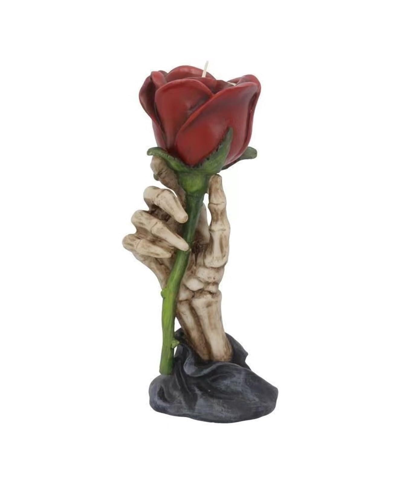 Candle Holders Candlestick Atmosphere Resin Skull Finger Rose Candle Stand Decoration Ornament Home