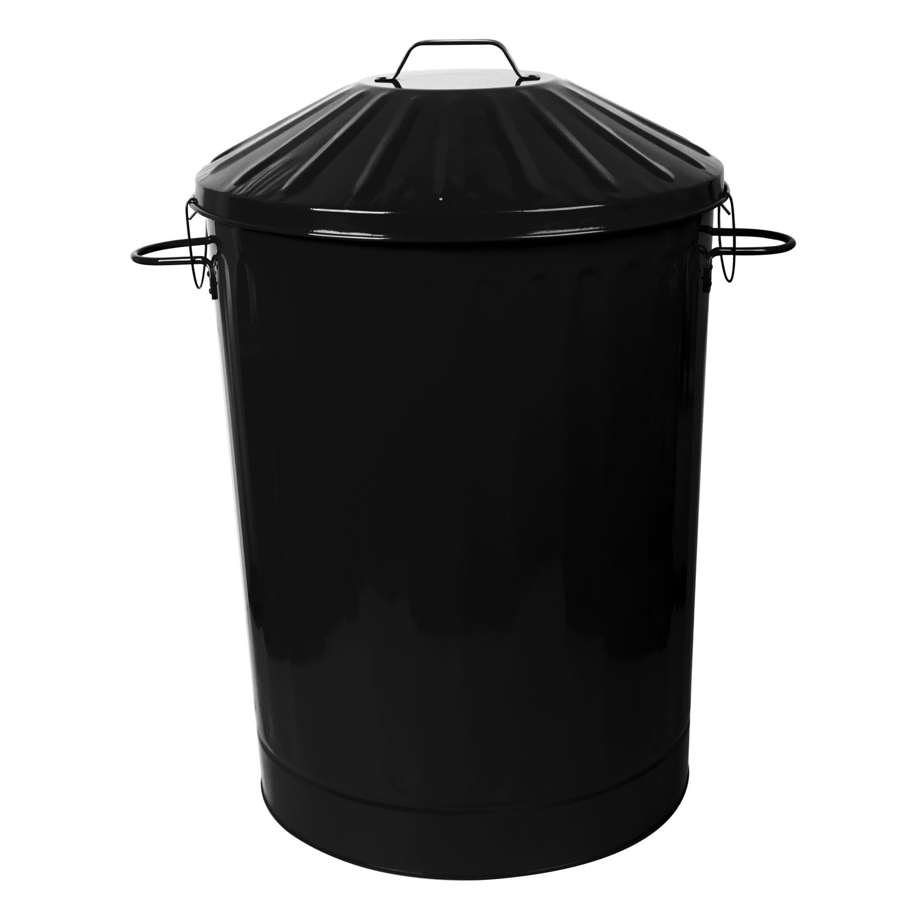 simpa 60L Colourful Vintage Style Metal Tapered Dustbins & Lids - Pink 62cm (H) x 38cm (Dia) — view 18