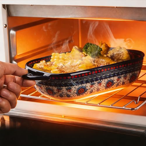 Plat à gratin en céramique haute performance avec poignées ergonomiques intégrées - 7