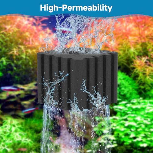 Image of AQQA Aquarium Sponge Filter Replacement Sponge for AQ046-S (2Pack)