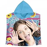 Fácil de limpiar Kids Euroswan Poncho Toalla de Playa Estampado Soy Luna, Algodón, Multicolor, 30x35x5 cm