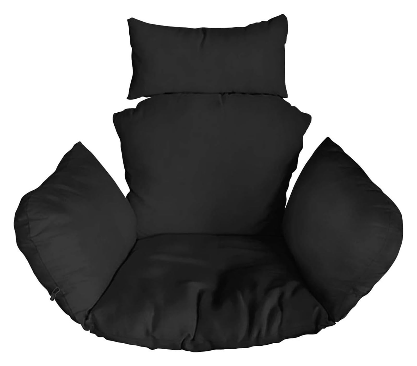 Coussin pour chaise suspendue noir idéal pour vos moments de détente au jardin