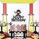 G-LOVELY’S Ninja CakeTopper, Ninja Tortendeko Geburtstag, Ninja Superhero Thema Geburtstagstorte Dekoration, Glitter Happy Birthday Kuchen Topper für Kinder Geburtstags Party Kuchen Deko