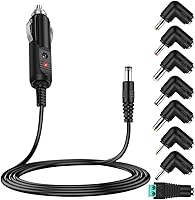 Vista 1 de Cable de alimentación de 12 V CC para automóvil con 8 conectores para encendedor de cigarrillos, reproductor de DVD portátil, DVR de automóvil