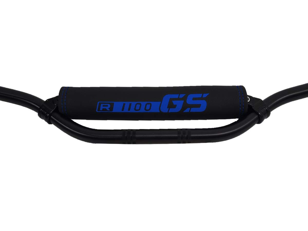 Coussin de barre transversale compatible avec BMW R1100GS logo bleu
