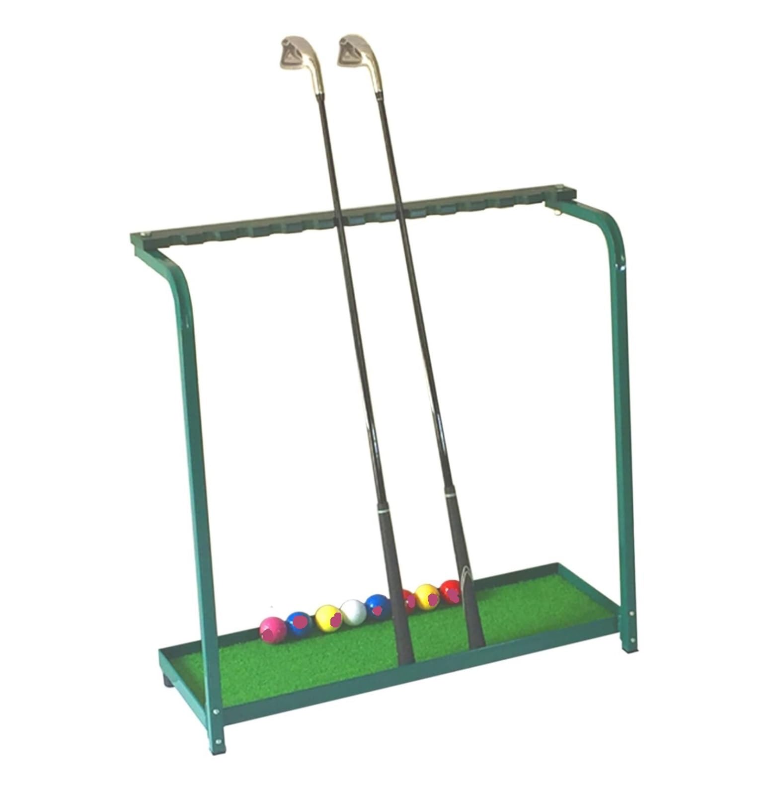MHbdfsxz Golf Club Organizer For Indoor Outdoor Golf Club Holder Stand 13 Hole Metal Storage Rack For Indoor Outdoor Driving Range Golf Course Accessories