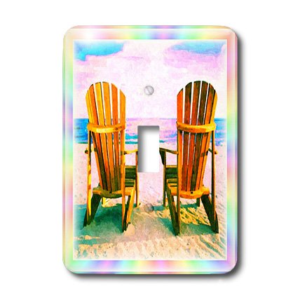 Interrupteur chaises Adirondack 3dRose mural design unique