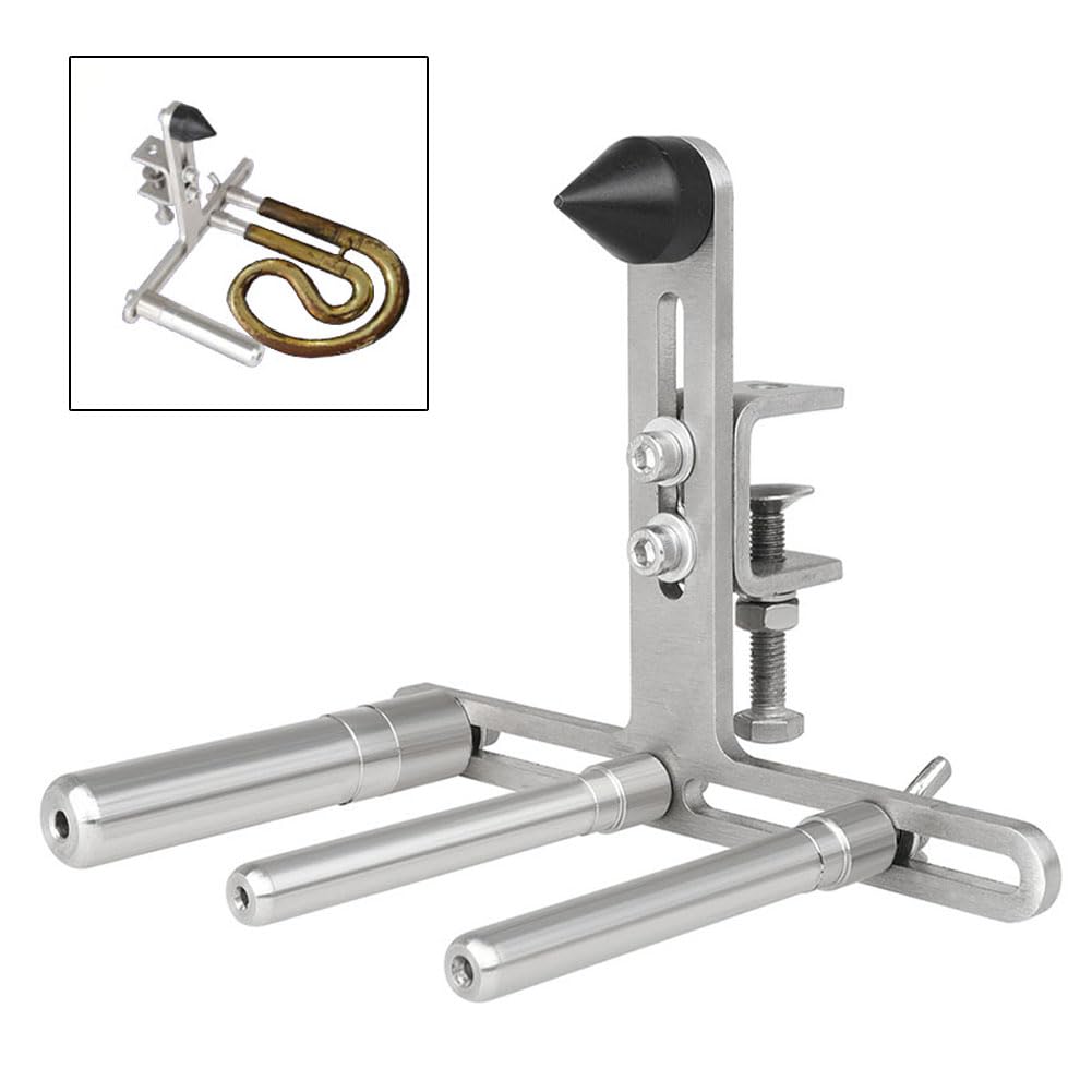 Support de tube de trompette, trompettes, trombones, tubes de polissage, barres de support coulissantes réglables pour le polissage et la réparation d'instruments en laiton
