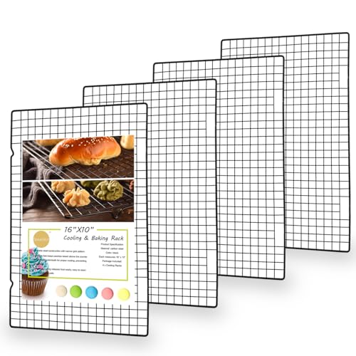 Foxwelkin Abkühlgitter 4er-Set, 40,6 x 25,4 cm