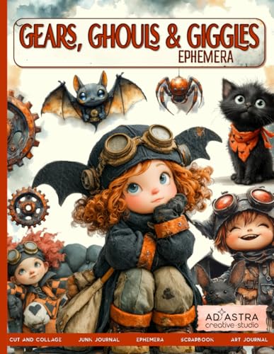 GEARS, GHOULS AND GIGGLES EPHEMERA: For Junk Journals, Scrapbook, Ephemera Cut And Collage And More image 2