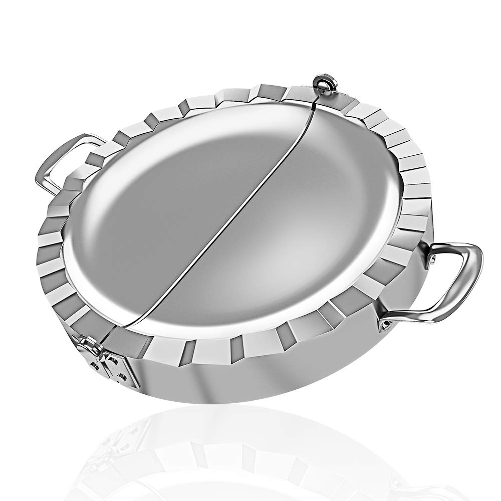 PAMISO Large Empanada Maker, 6.4 inch Stainless Steel Empanada Press, Meat Pocket Pie