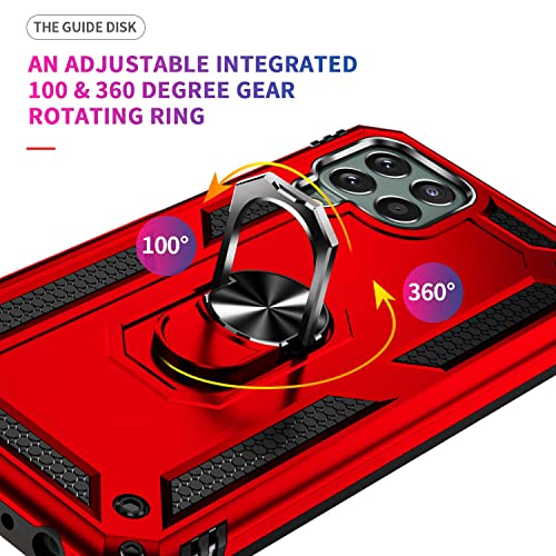 Coque Samsung M33 5G antichoc de qualité militaire blindée rosso