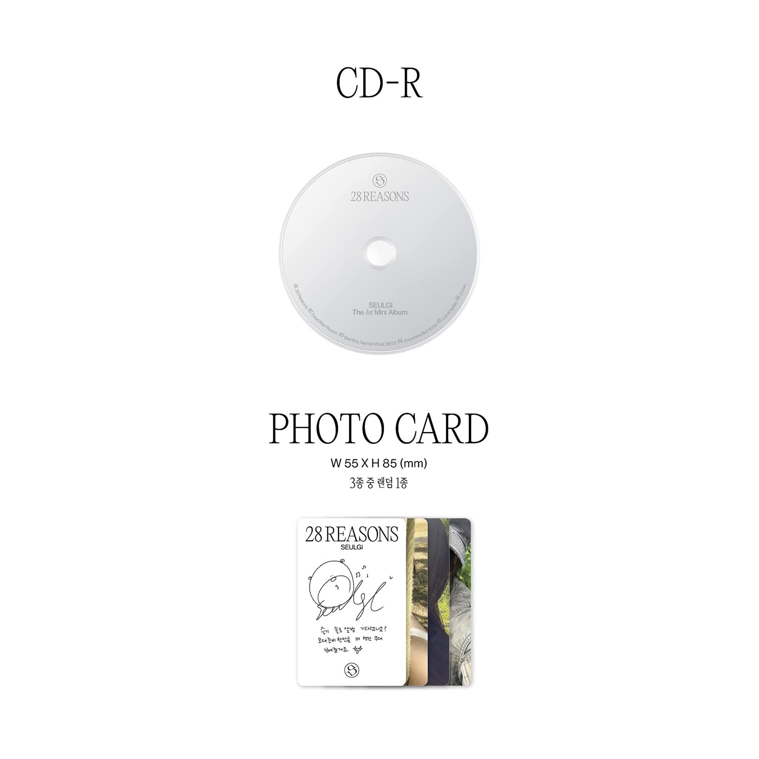 Seulgi (Red Velvet) – 1st Mini Album [28 Reasons] Photo Book Ver. - CD + Photobook + Poster + Card