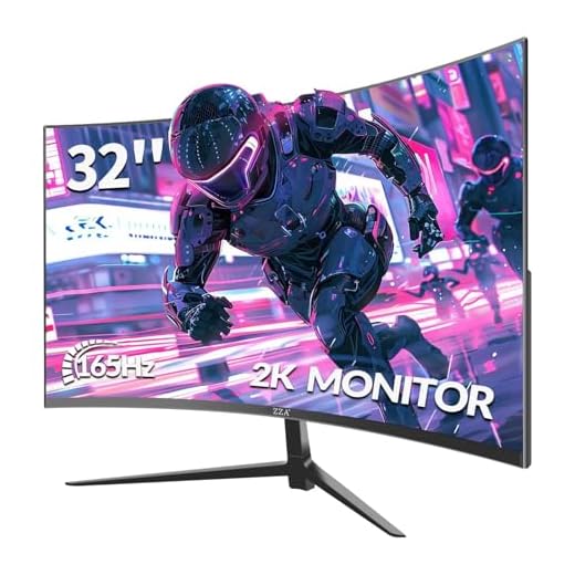 ZZA 32-Inch QHD Curved Gaming Monitor