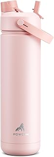 26 oz Insulated Water Bottle with 2-in-1 Straw and Spout Lid, Keep Cold ...