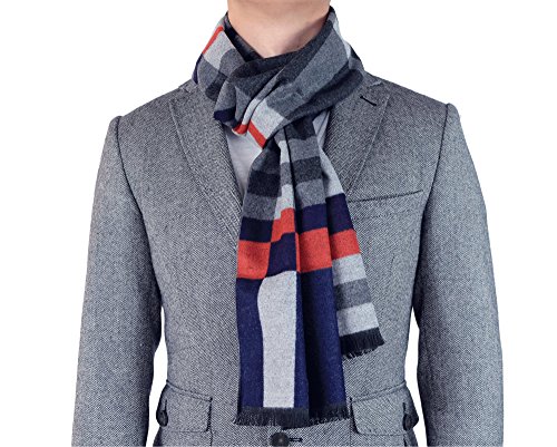 Melifluos Designed In Spain SCHAL FÜR HERREN Scarf For Men Reversible Elegant Classic Cashmere Feel Scarves thumb #3