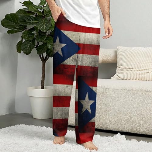 Puerto Rican Flag Pajama Pants Pockets Pajama Bottoms Men And Women Sleepwear2