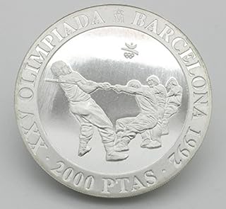 Desconocido Moneda de 2000 Pesetas en Plata de las Olimipadas de Barcelona en 1992 Edición Tira