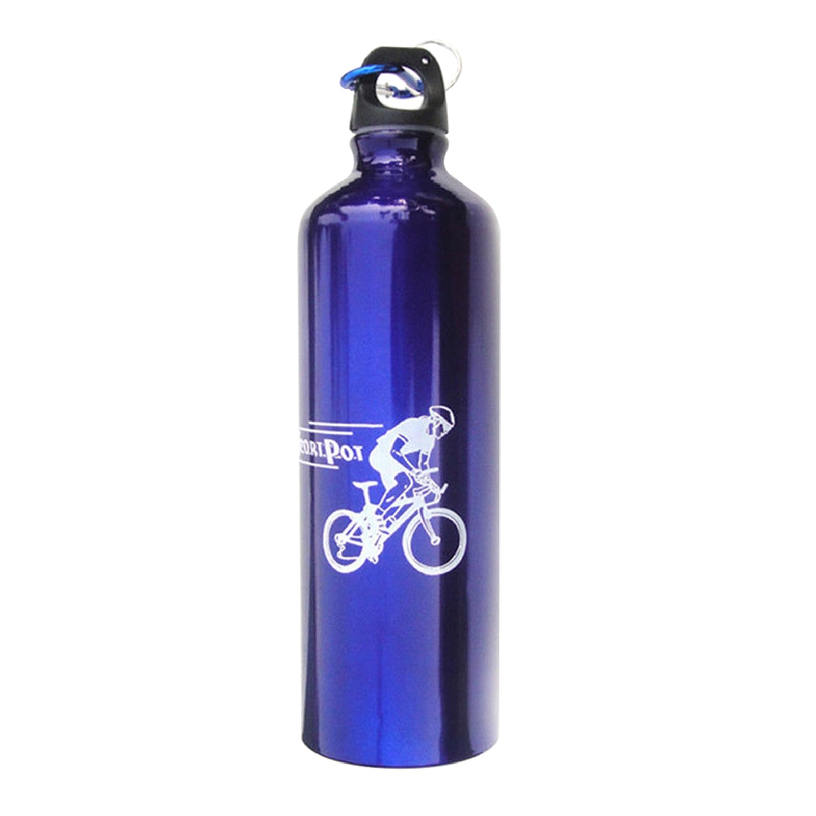 Ulafbwur Blue Aluminium Alloy 750Ml Portable Outdoor Sports Cycling Camping Aluminium Alloy Water Bottle Cup