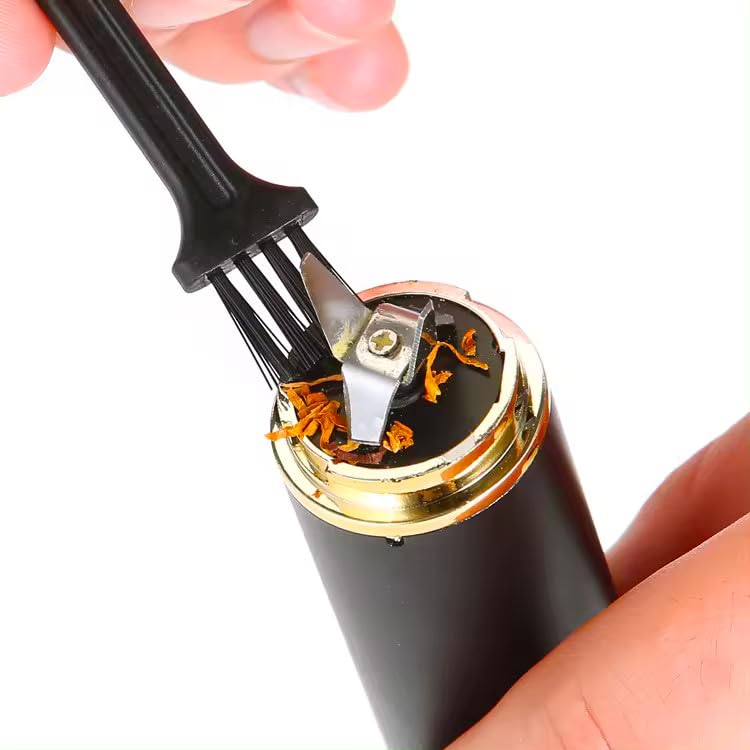 Elektrischer Grinder aus Aluminium | Crusher | messerscharfes Mahlwerk | USB aufladbar | tragbares Zubehör | Kräutermühle zum Zerkleinern | Mini Gewürzmühle Teekoch