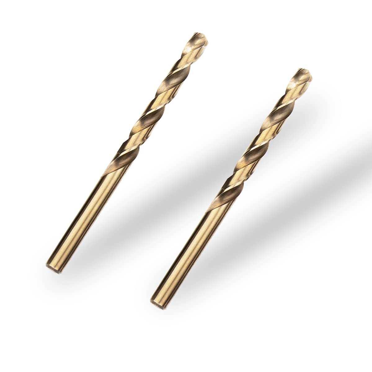 Meccion Wiertło HSS Cobalt Jobber 2 szt. wiertło spiralne 8,0 mm do wiercenia stali nierdzewnej i metalu