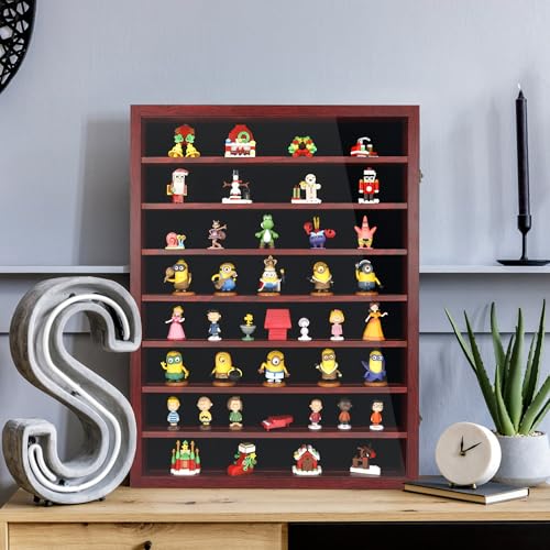 Image of FramePro Shadow Box Frame Display Case 18x24 with Removable Shelves, Deep Memory Box Trinket Knick Knack Shelf Cabinet for Collector, Keepsake Coins Military Medals Wedding Flowers Cherry