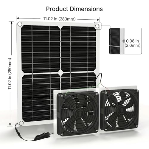 Ventilateur d'extraction solaire contre l'humidité et la surchauffe - 3