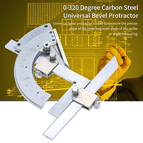 Protractor Universal Profesional de Acero Carbono 0-320° miniatura 6