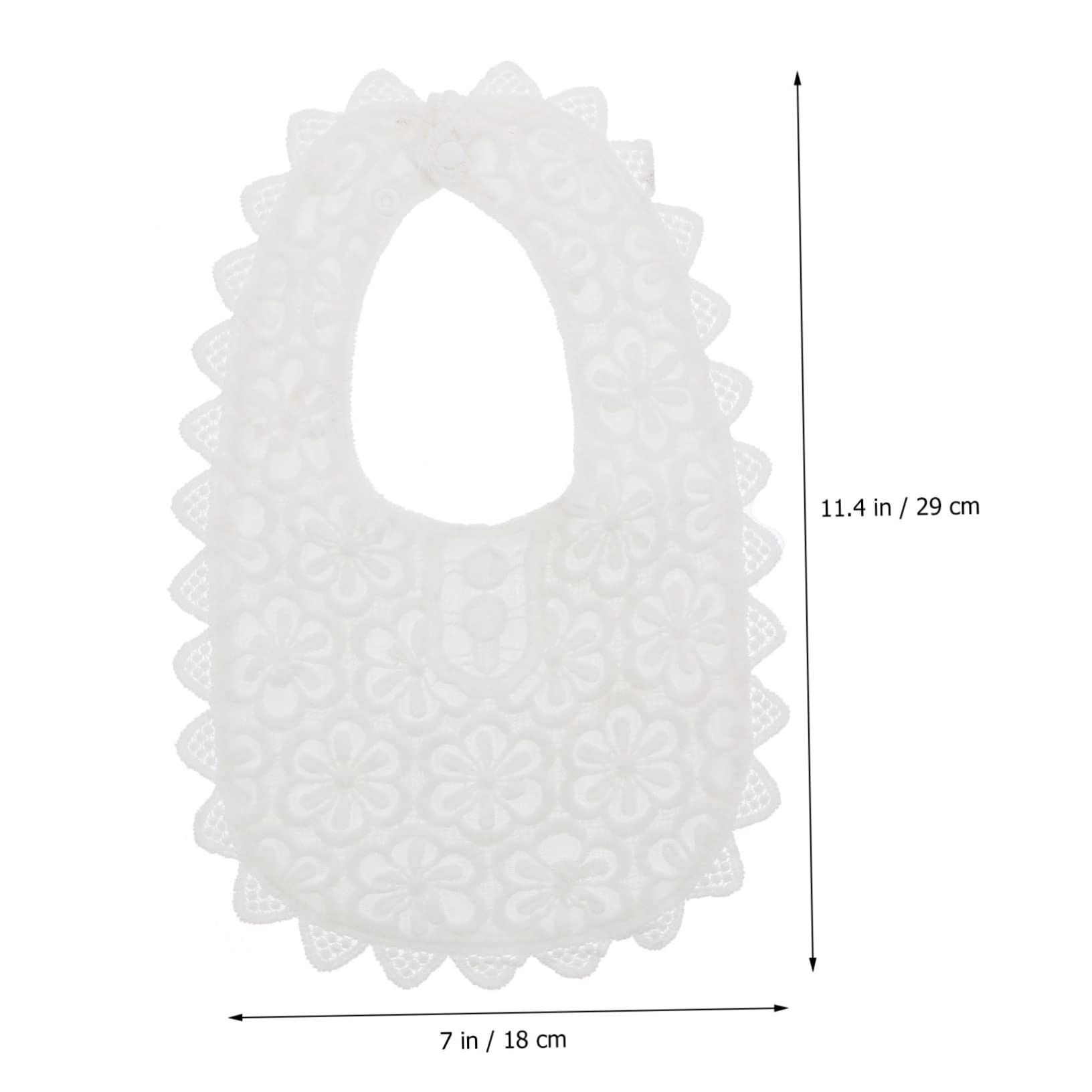 UPKOCH 6stücke Lätzchen Aus Baumwolle Mit Verstellbarem Schnallenverschluss Niedlichem Spitzen-design Für Füttern Und Sabbern Sanften Farben Für Neugeborene