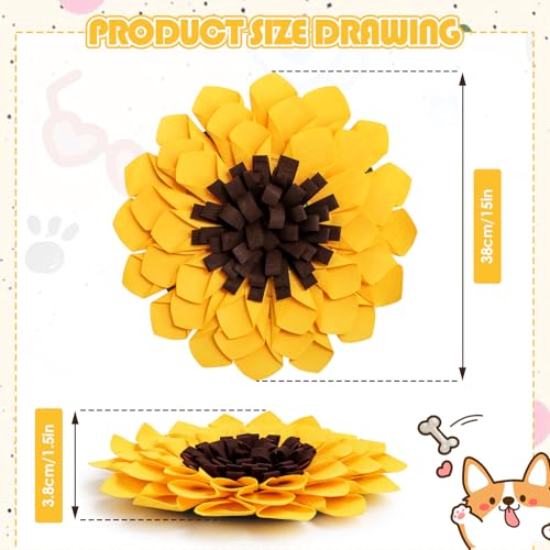 Schnüffelmatte für Hunde Futter Schnüffeln Fütterung Matte Haustier Schnüffelteppich Hund Futtermatte Schnüffeldecke Hundespielmatte - Hundematte Snuffle Pad Trainingsmatte für Haustier Hunde Katzen
