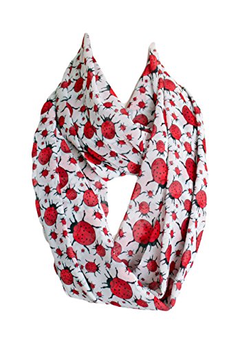 Etwoa Ladybug Infinity Scarf Circle Scarf Loop Scarf3