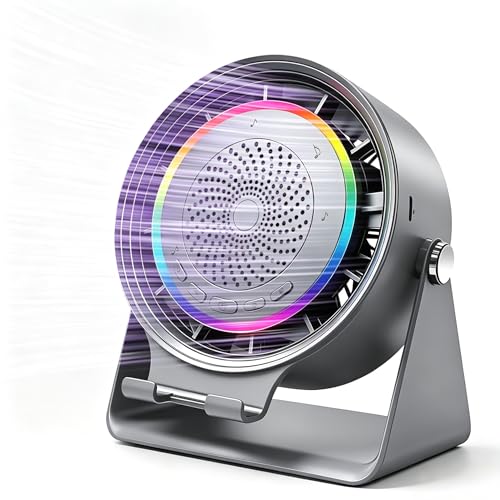 Haut-parleur Bluetooth sans fil avec ventilateurs de bureau et lumières pour votre espace de travail