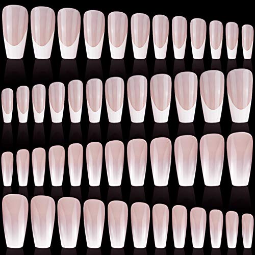 96 pieces 4 sets long ballerina nails coffin pattern art nail cof…