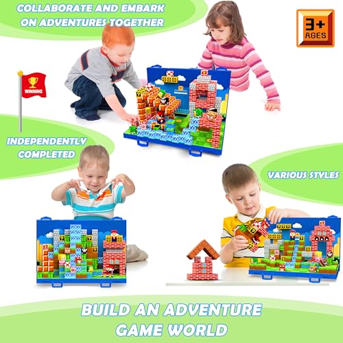 Image of 120PCS Magnetic Blocks, Magnetic Building Blocks Cubes, STEM Toy for Kid | 3D Sensory STEM Toy, Magnetic Tile with Magnetic Board for Easy Storage, Ideal Birthday Christmas Gift for Kids Aged 3 4 5-10