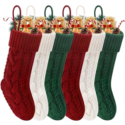 Doitory Christmas Stockings 6 Pack 18 Inches Large...