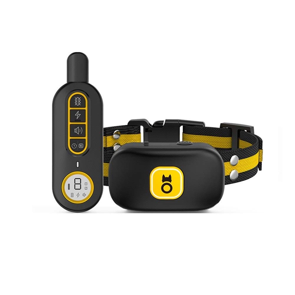 With Remote Control Waterproof Automatic Manual Dog Training Device, Pet Electric Shock Training Collar, Long-lasting Battery Dog ​​training Device (black) H-2020-9-21
