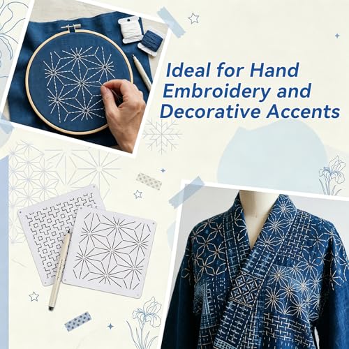 Kit de hilo Sashiko 58 piezas para bordado y costura miniatura 7