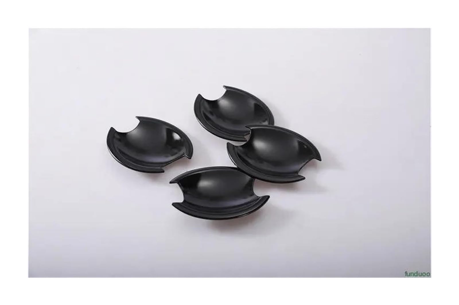 HCKCLMBMZW for Nissan for Qashqai J10 2007-2013 Styling Accessories Glossy Black Chrome Car Door Handle Cover Stickers Door Handle Cover(Black C)