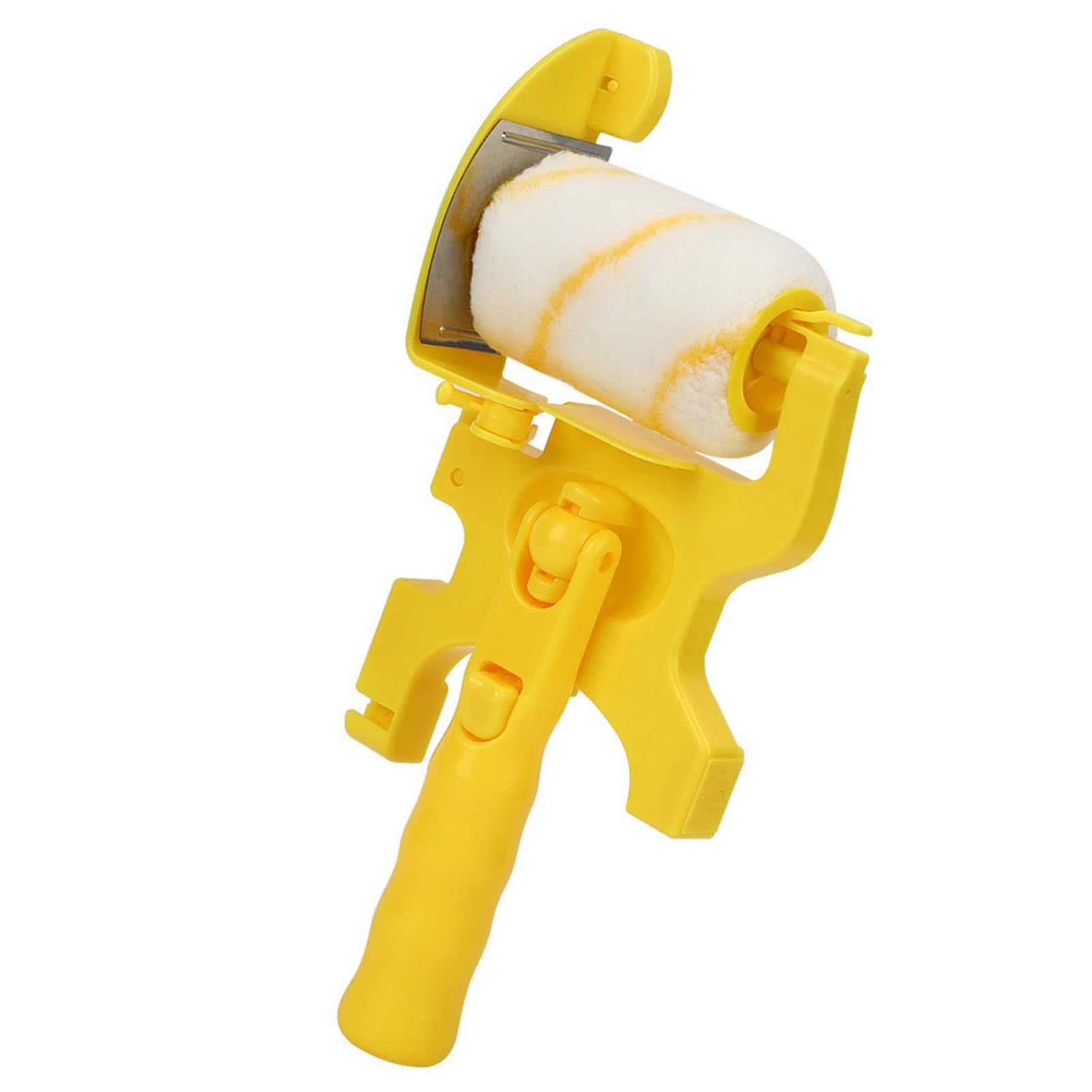Kit de rouleau de peinture, brosse de bordure, ensemble de rouleau de peinture et de plateau de brosse, outil de sécurité pour plafond mural, avec 2 x rouleau, 1 x brosse, 11,8 x 4,7 x 2,5 pouces,