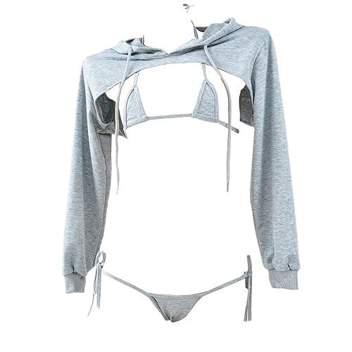 cute anime jumpsuit - Grey