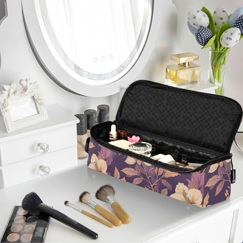 Bolsa de viaje para herramientas de cabello Hibiscus Florals con tapete resistente al calor y organizador de accesorios para planchas, rizadores y secadores miniatura 6